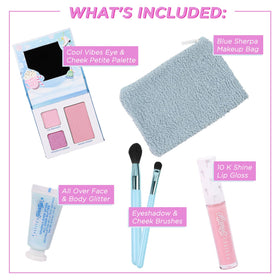 Petite 'N Pretty Cool Vibes palette open showing blendable eye and cheek shades