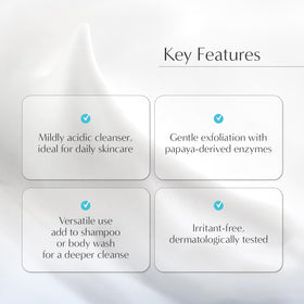 Petitfee mixed into shampoo showing scalp exfoliation benefit