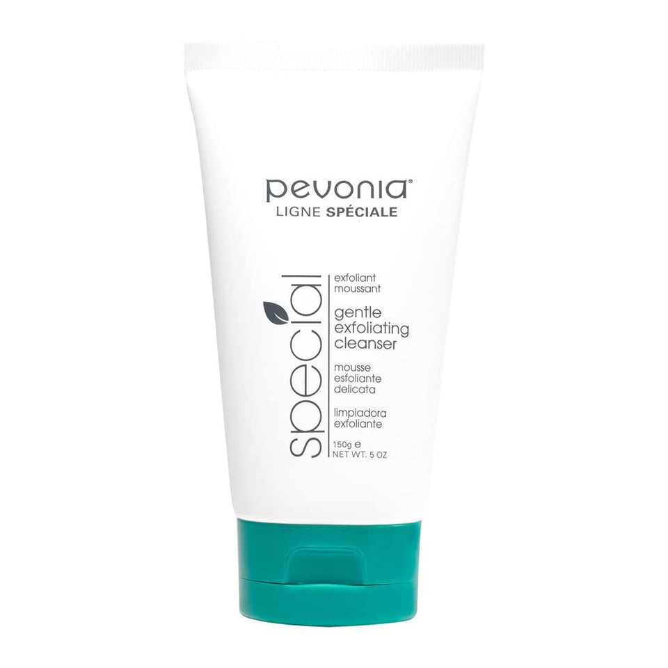 Pevonia front packaging showing cleanser jar and smooth skin benefit