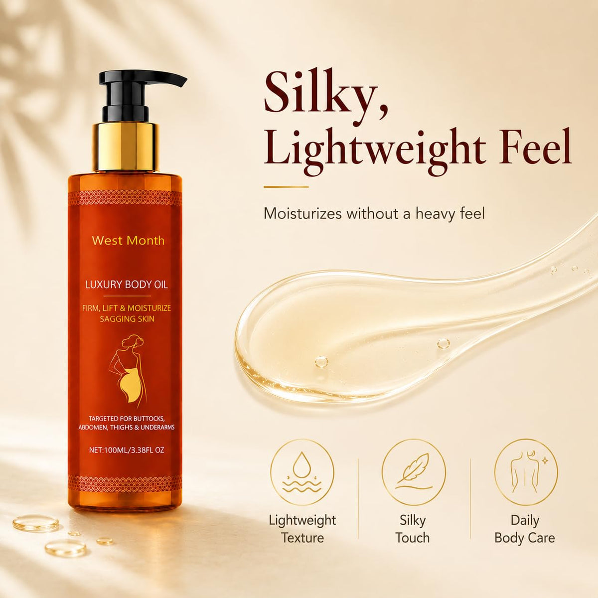 pewatul application on legs highlighting moisturizing coverage and smoother look