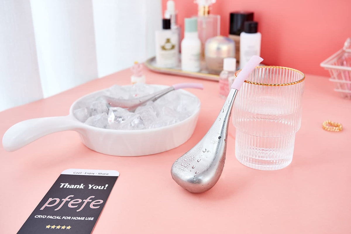 pfefe spa lifestyle on vanity showcasing professional-at-home calm