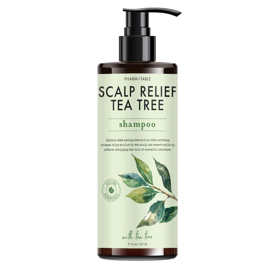 PHARM TO TABLE lather on scalp during rinse demonstrating deep-cleansing benefit