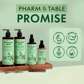 PHARM TO TABLE bottle staged on bathroom counter showing daily routine use