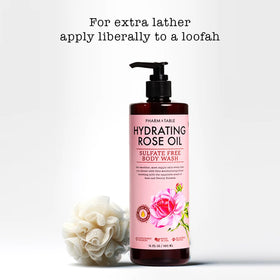 PHARM TO TABLE pump and label close-up highlighting clean ingredients