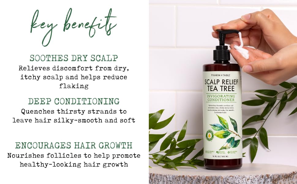 PHARM TO TABLE conditioner in shower on wet hair for detangling