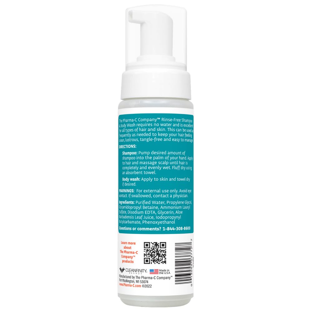 The Pharma-C Company foam texture on hand showing gentle cleansing benefit