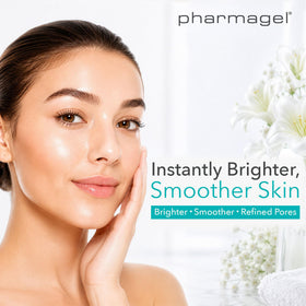Pharmagel ingredients label highlighting papaya enzyme and soothing agents
