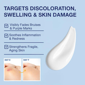 PHARMBANNER applied to facial spot to show safe use on delicate, thin skin for subtle coverage