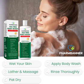 PHARMBANNER focus on back and neck areas demonstrating targeted relief