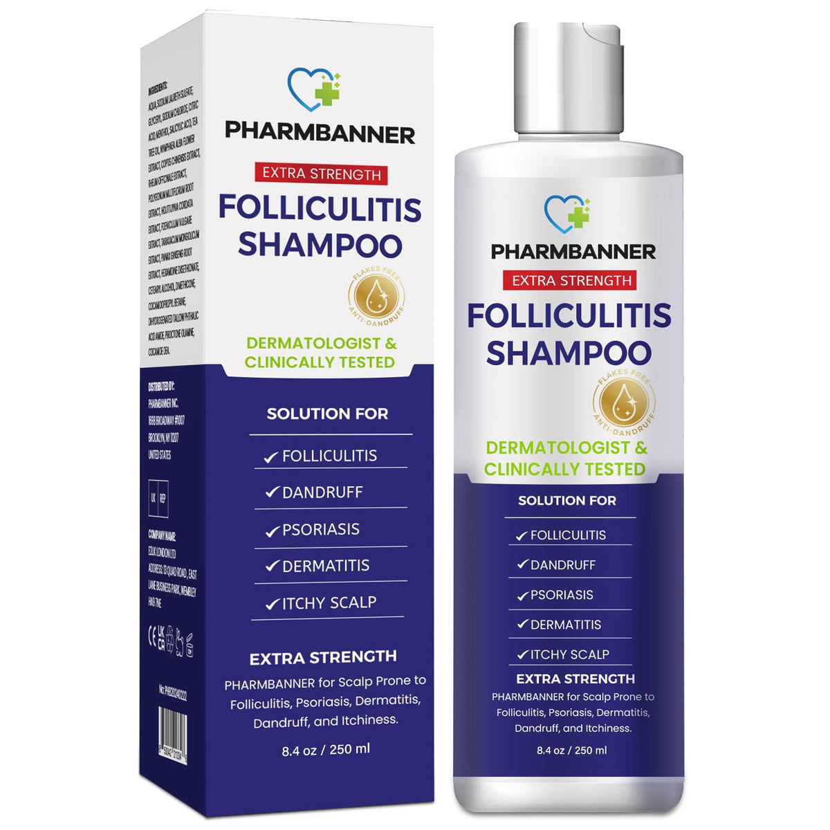 PHARMBANNER front bottle view showing clean medicated packaging and clear purpose