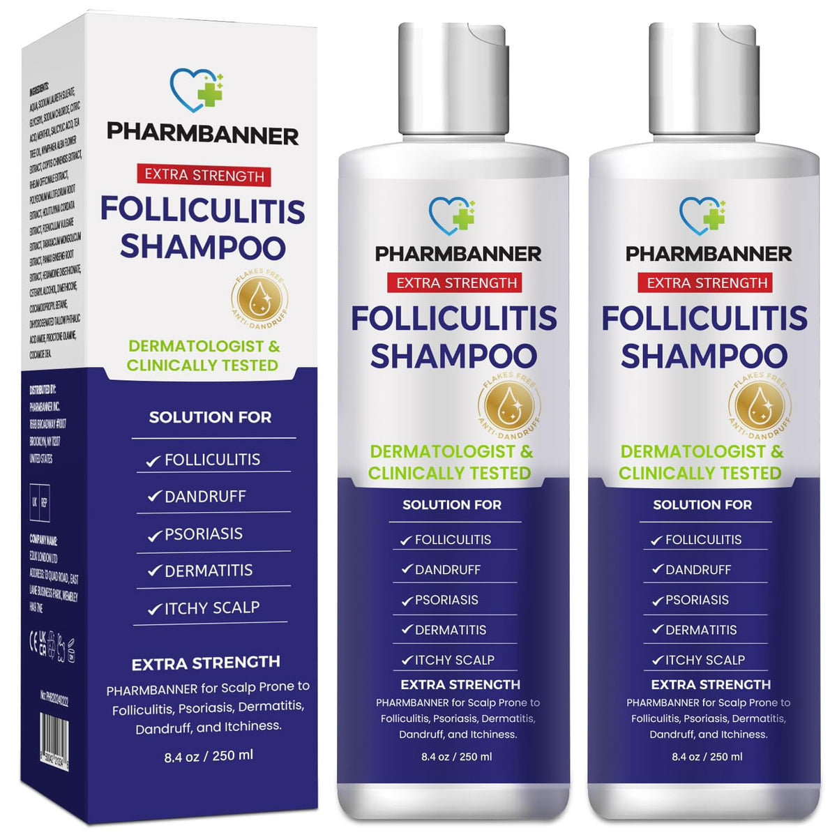 PHARMBANNER front packaging showing 2-pack and benefits