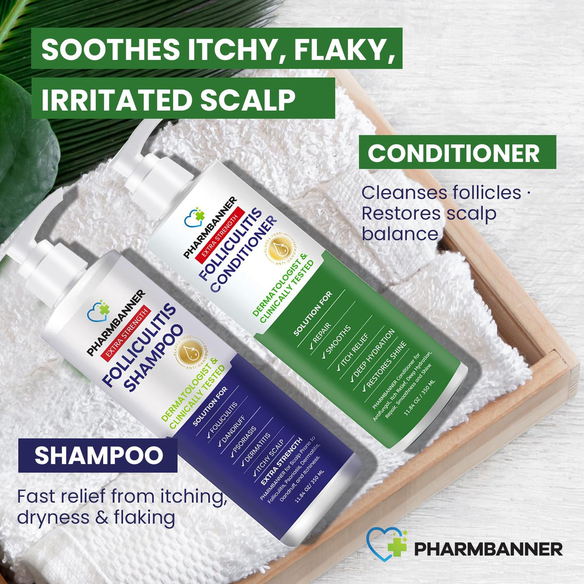 PHARMBANNER label close-up of Drug Facts highlighting Hexamidine 0.1% active ingredient