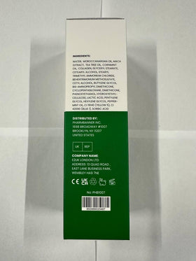 PHARMBANNER set displayed on bathroom shelf in lifestyle scene suggesting routine use