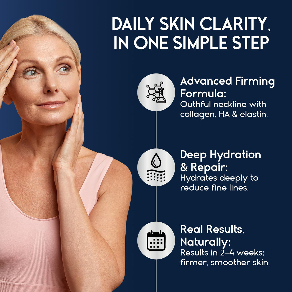 Pharmlitalia product label displaying collagen and hyaluronic benefits