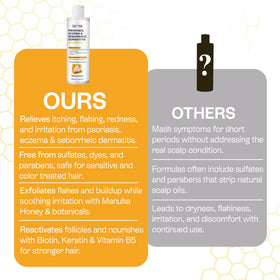Pharmlitalia shampoo on bathroom shelf in use scene for everyday scalp care