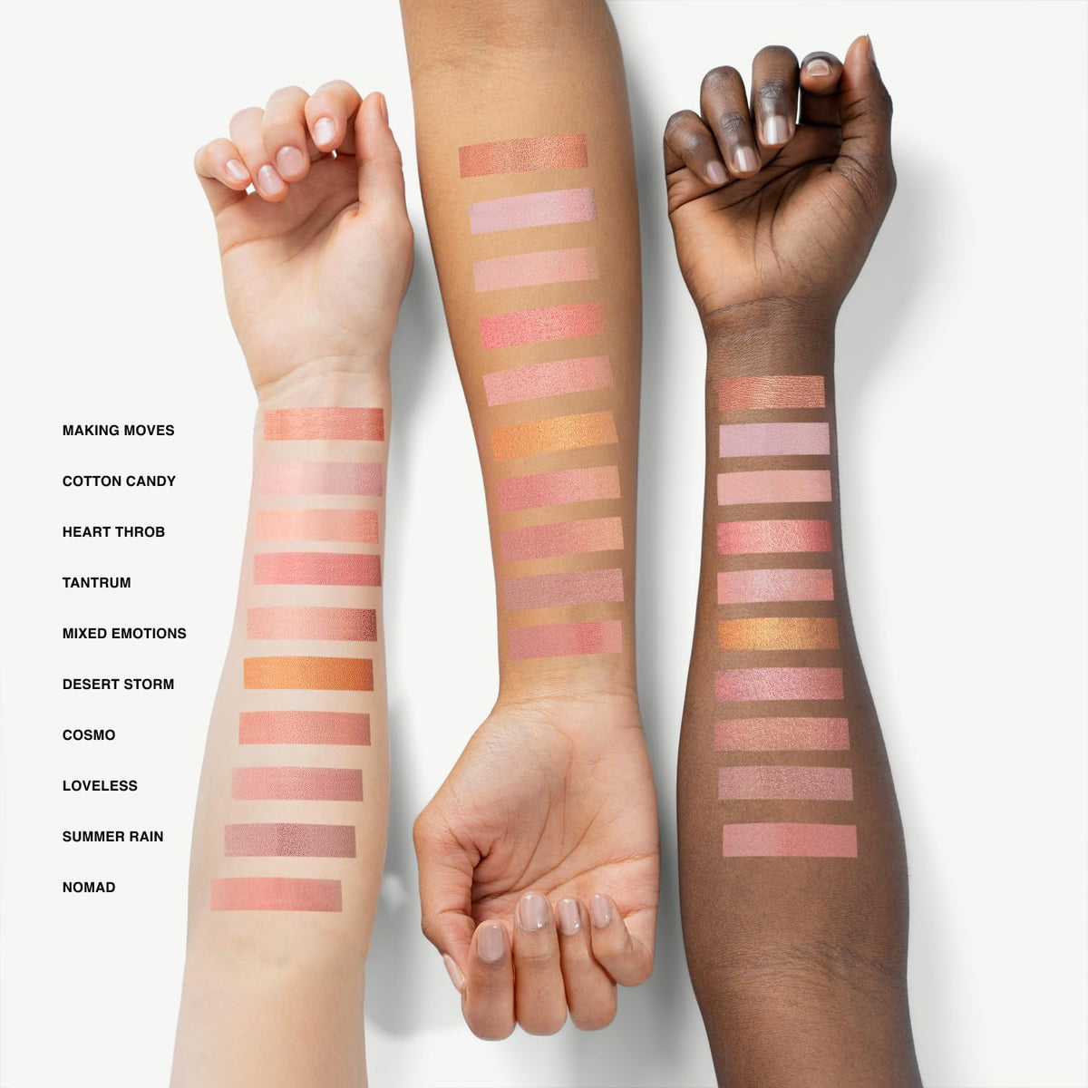 Phase Zero on model cheeks illustrating natural luminous glow