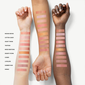 Phase Zero on model cheeks illustrating natural luminous glow