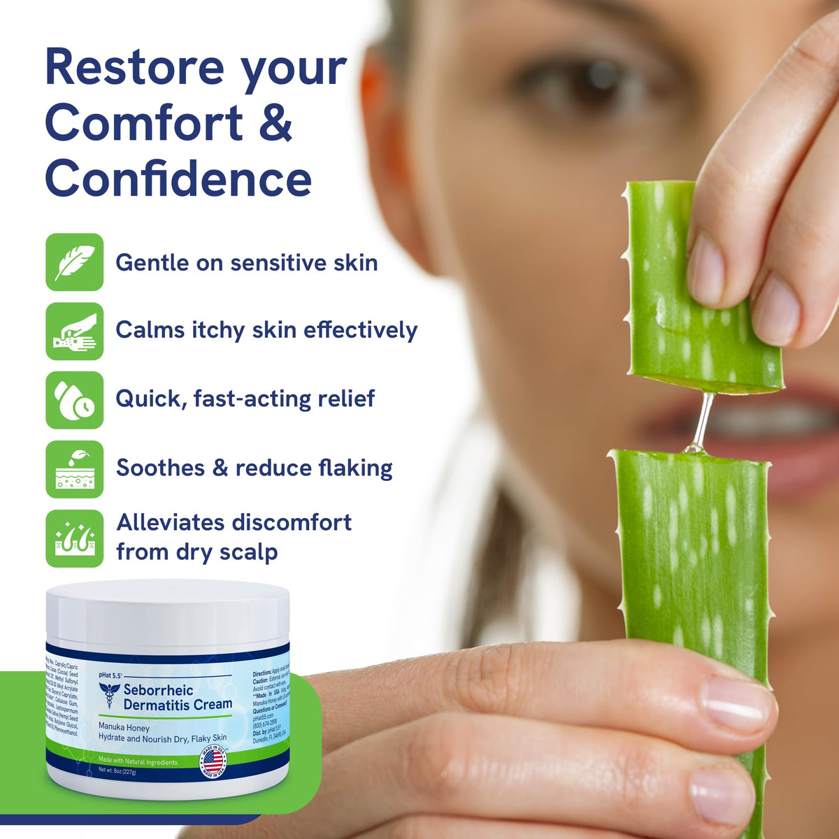 pHat 5.5 pump dispensing lotion showing easy application and quick absorption