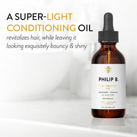 PHILIP B oil texture on dropper highlighting lightweight absorption benefit