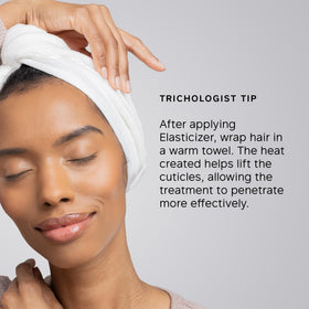 PHILIP KINGSLEY used with shower cap to boost absorption and warmth