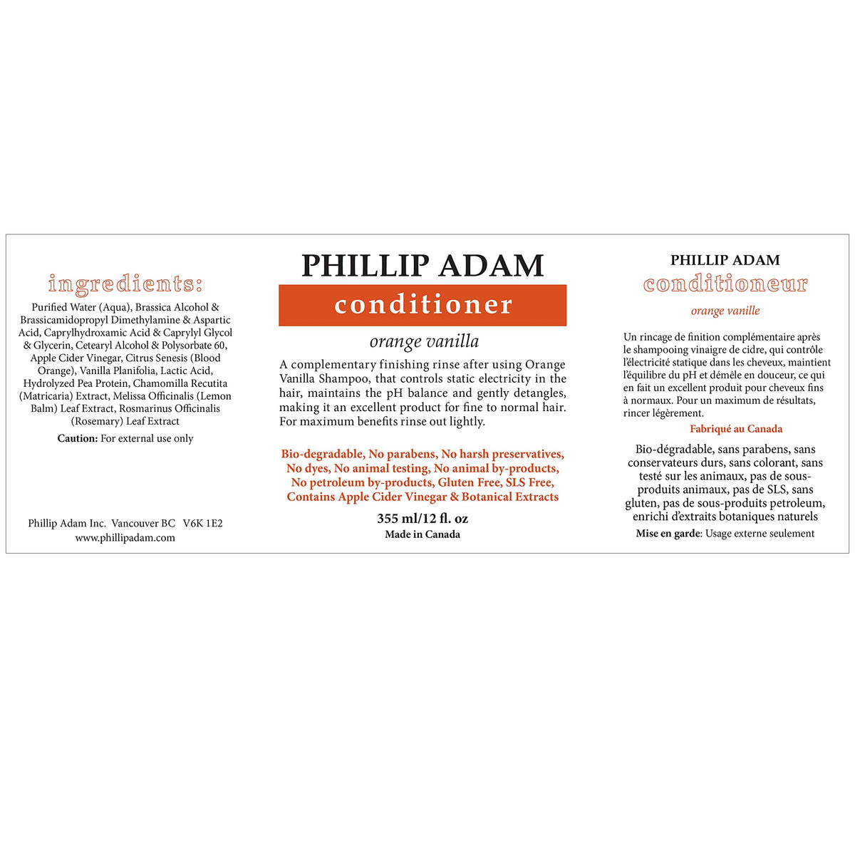 Phillip Adam creamy conditioner dispensed on hand demonstrating smooth texture benefit