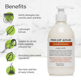 Phillip Adam bottle beside a ruler for 12 ounce size and scale reference