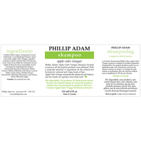 Phillip Adam shampoo pump close-up demonstrating easy dispensing and mild lather