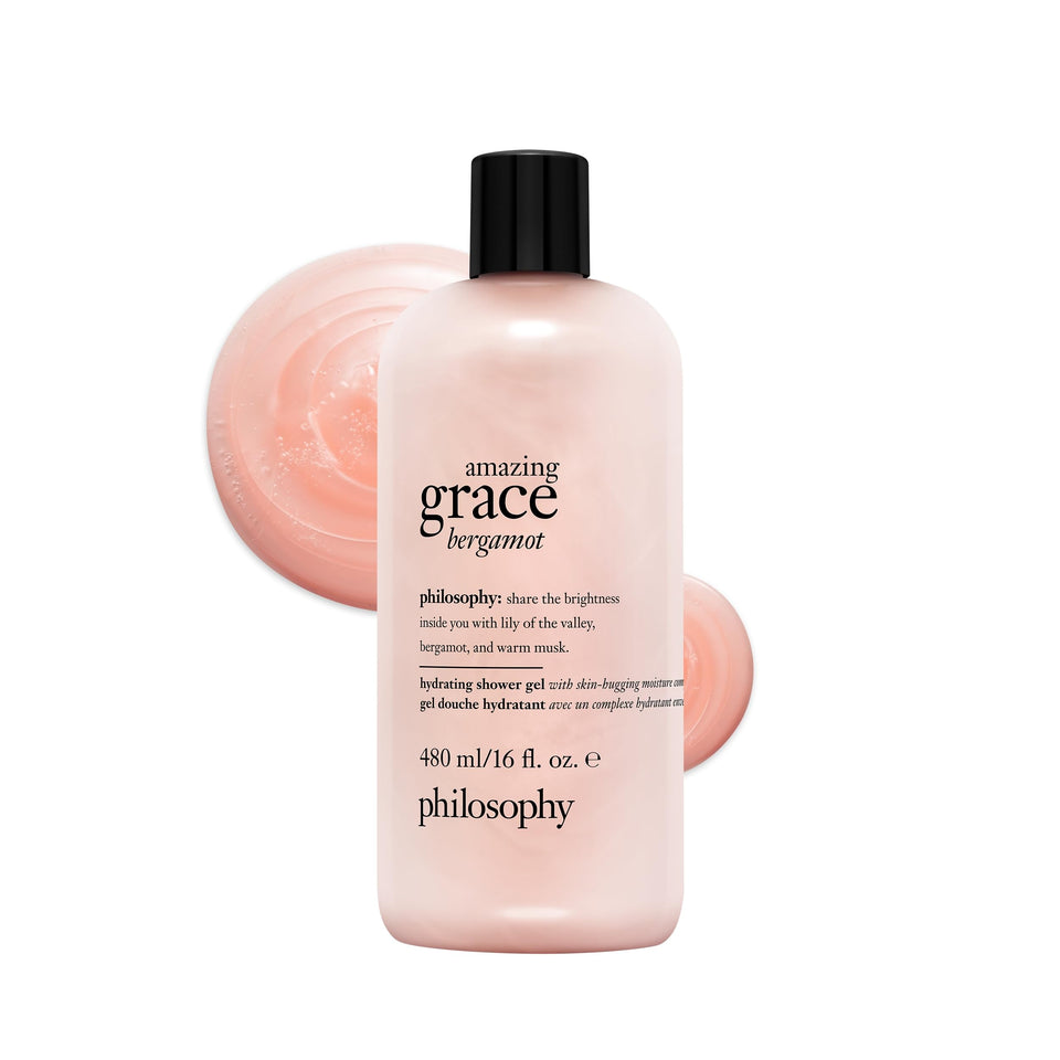 philosophy bottle front view showing label and hydrating gel benefits