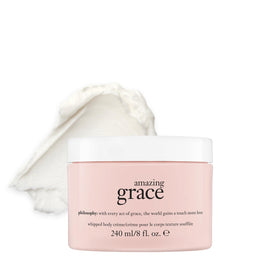philosophy amazing grace jar front view showing packaging and size benefit