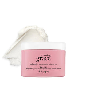 philosophy Amazing Grace tub front view showing label and size for easy identification and gifting