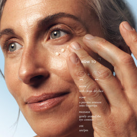 philosophy applying eye cream under-eye area for reduced puffiness