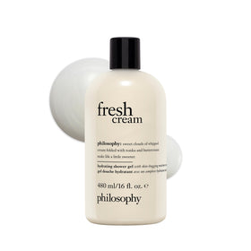 philosophy fresh cream front bottle showing label and 16 fl oz size benefit hydration