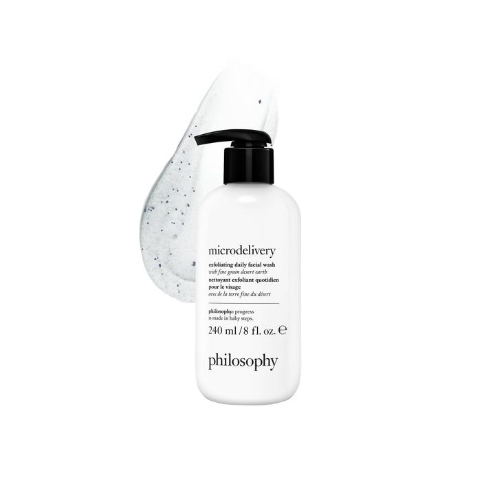 philosophy front packaging showing product tube and clear benefits