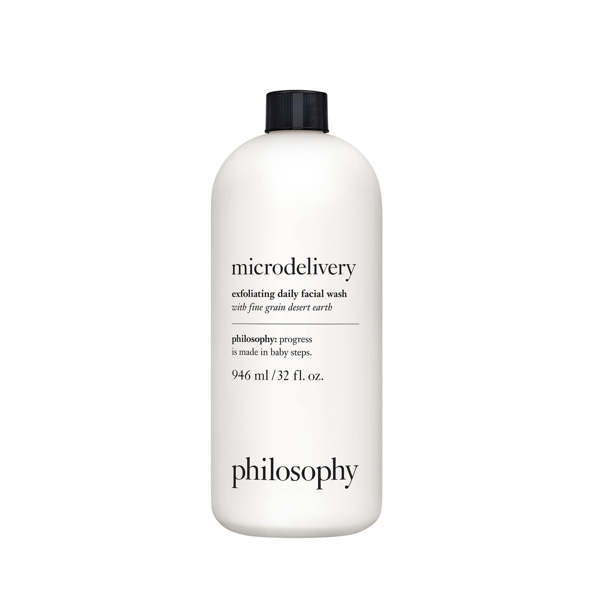 philosophy front packaging shows product label and benefits