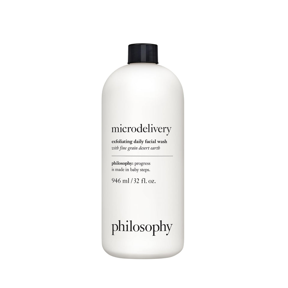 philosophy front packaging shows product label and benefits