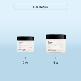 philosophy open jar with cream visible for rich emollient visual