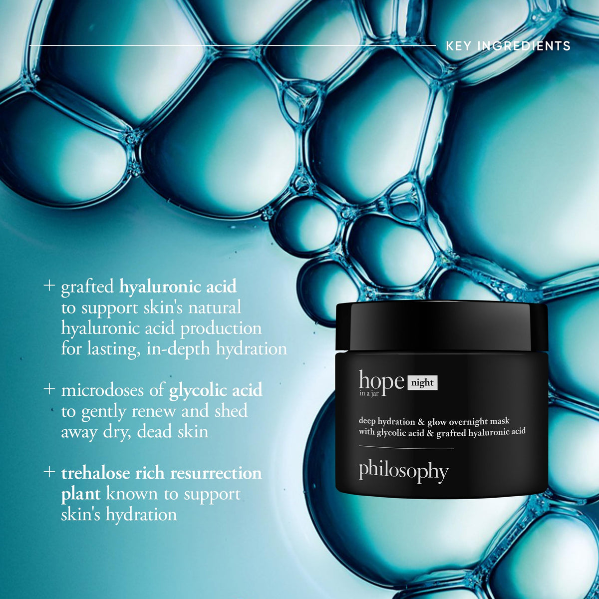 philosophy hyaluronic drop highlighting deep hydration benefit