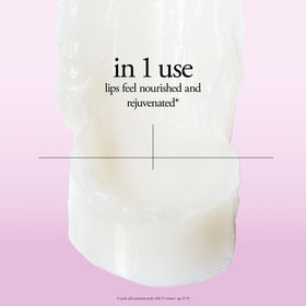 philosophy lip serum held in hand to show size and portable benefit