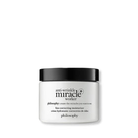 philosophy jar front view showing label and 4 fl oz size, highlights premium nighttime moisturizer