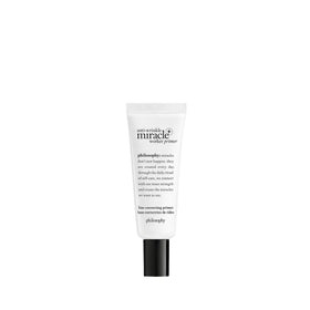 philosophy primer front tube showing product packaging and easy dispensing benefit