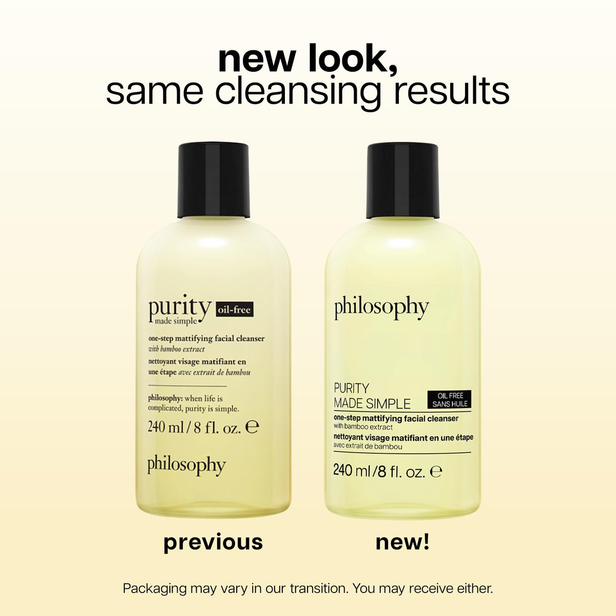 philosophy bottle beside moisturizer and toner showing step in skincare routine