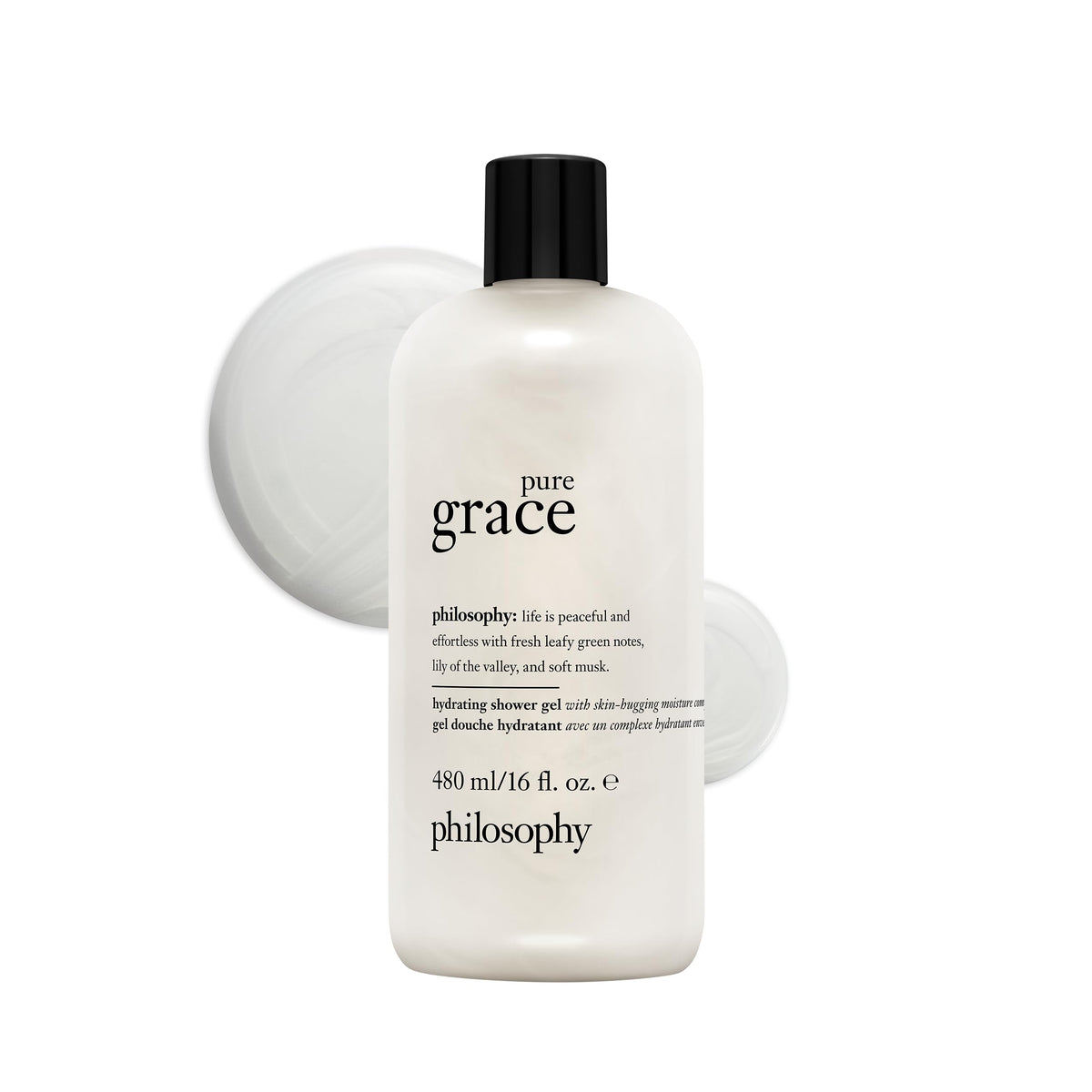 philosophy front bottle showing packaging and clear brand benefit of gentle cleanse