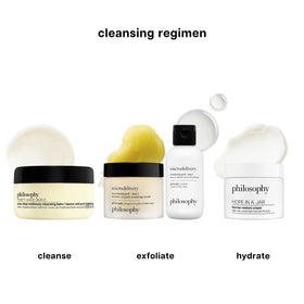 philosophy cleansed skin after rinse close-up benefit: smooth, non-greasy finish