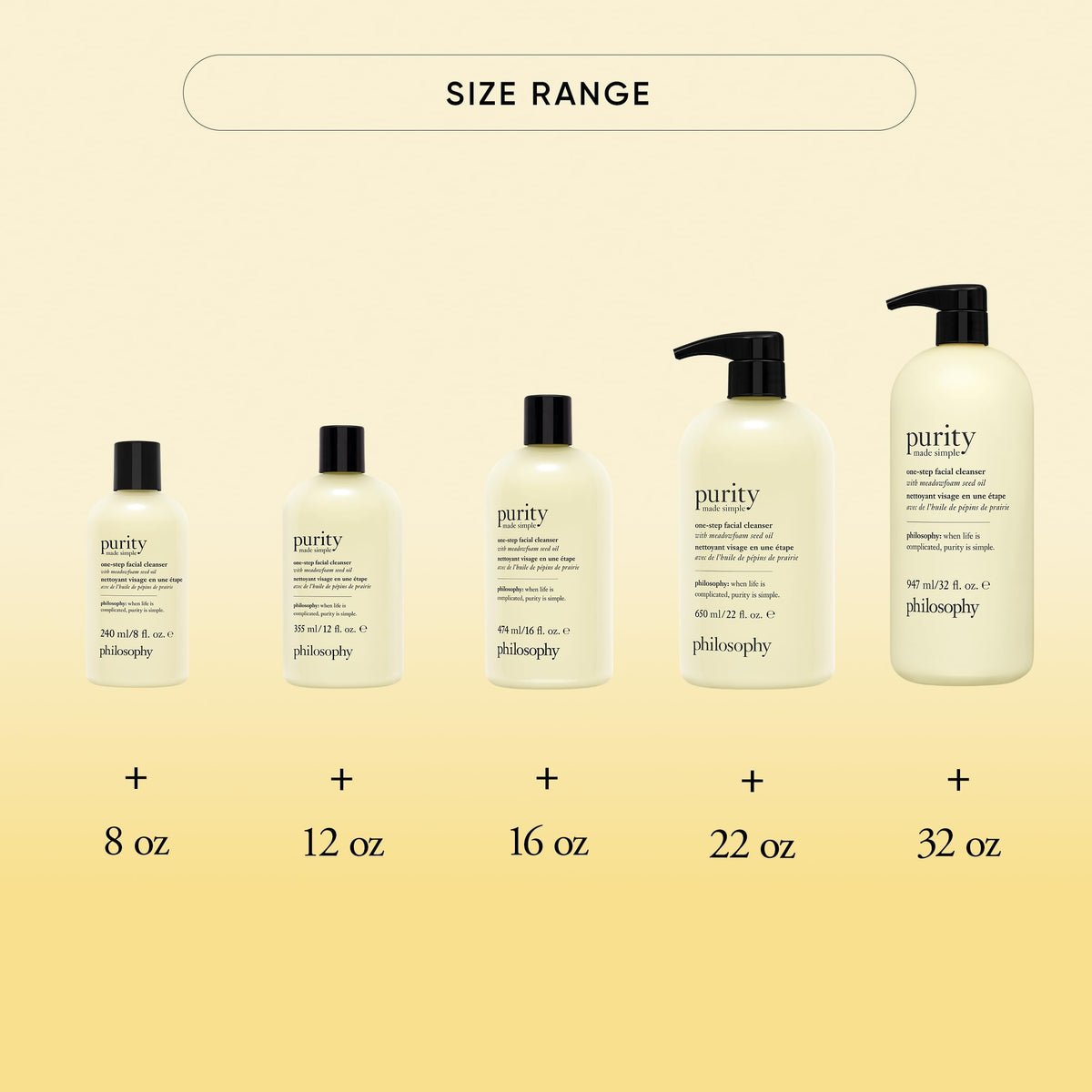 philosophy clean, soft skin after use depicting conditioned skin feel