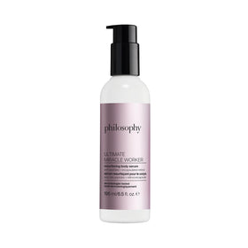 philosophy front packaging showing bottle and label with clear benefits