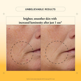 philosophy step 1 texture closeup highlighting exfoliating formula benefits