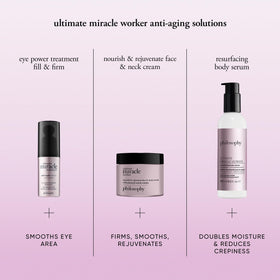 philosophy close-up ingredients label showing formulation transparency and active retinol