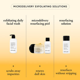 philosophy being used at sink to show quick 30-second polish and refreshed skin