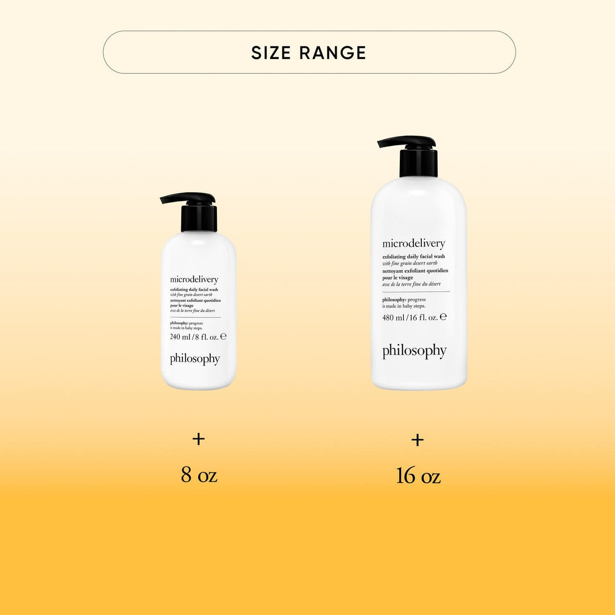philosophy microdelivery wash in hand demonstrating mild exfoliation benefit