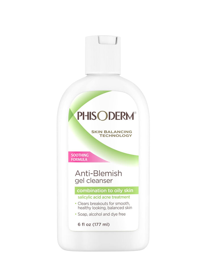pHisoderm front packaging showing 6 fl oz pump and clear branding for quick identification and trust
